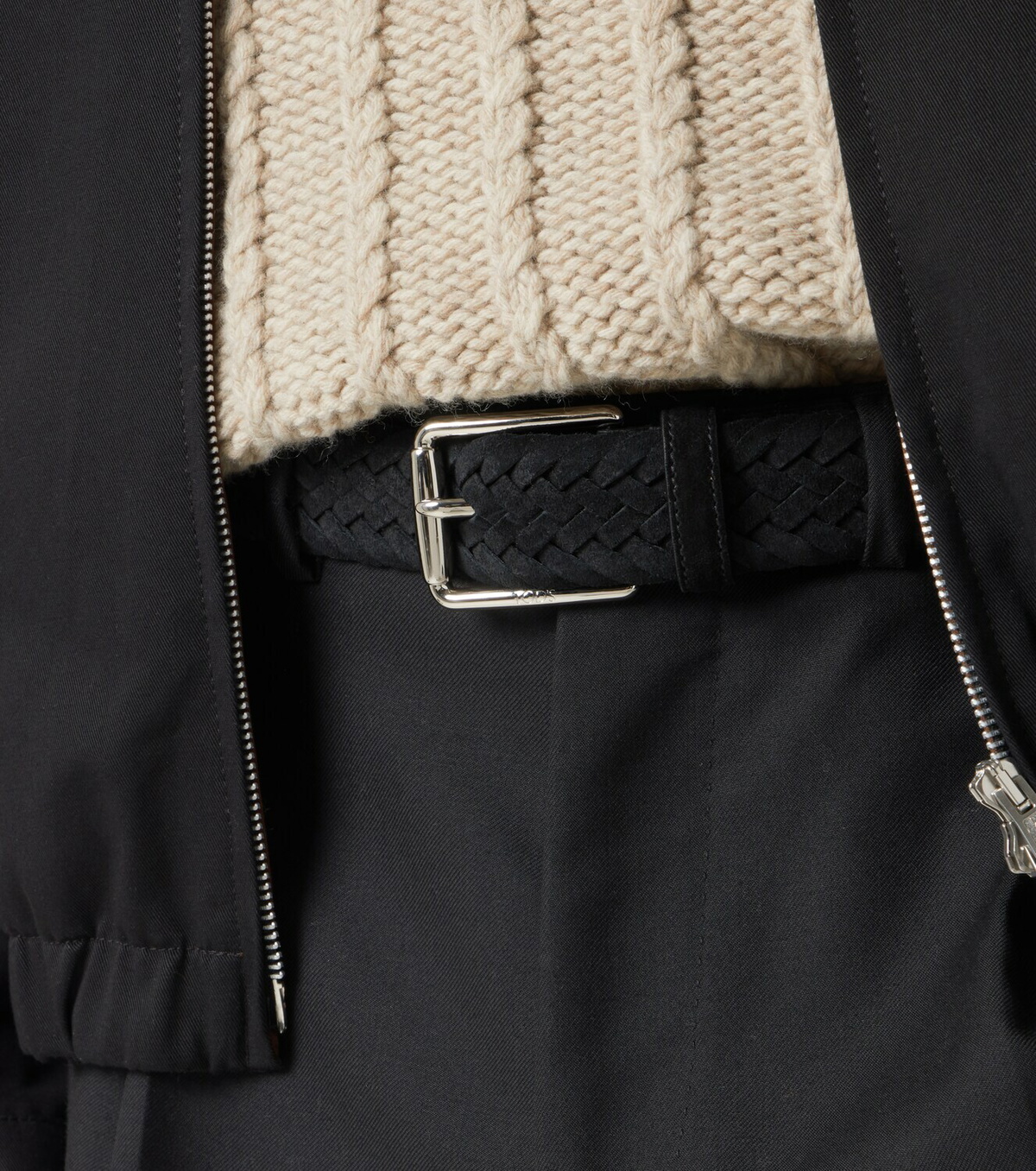 Tod's Braided suede belt