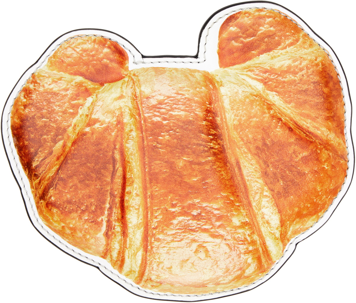Moschino Beige Croissant Card Holder