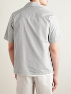 Loretta Caponi - Cotton Half-Placket Shirt - Gray