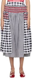 Molly Goddard Black Penny Midi Skirt