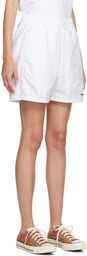 Palmes White Middle Shorts
