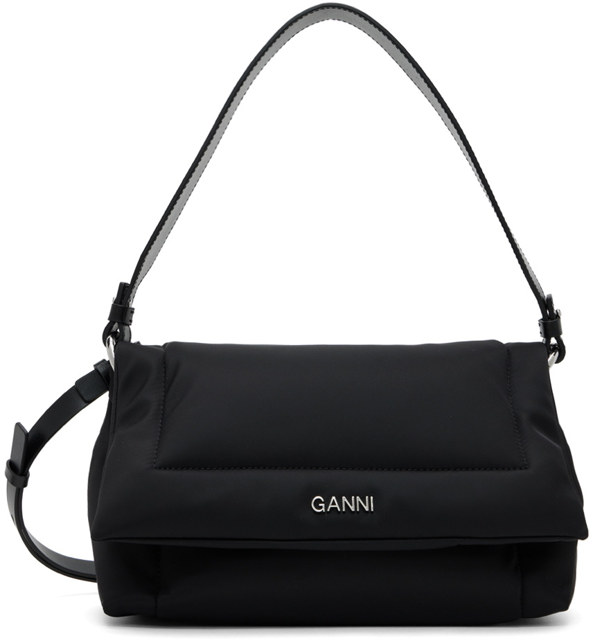 【GANNI】Pillow medium nylon shoulder bag GANNI Black Medium Pillow Bag GANNI