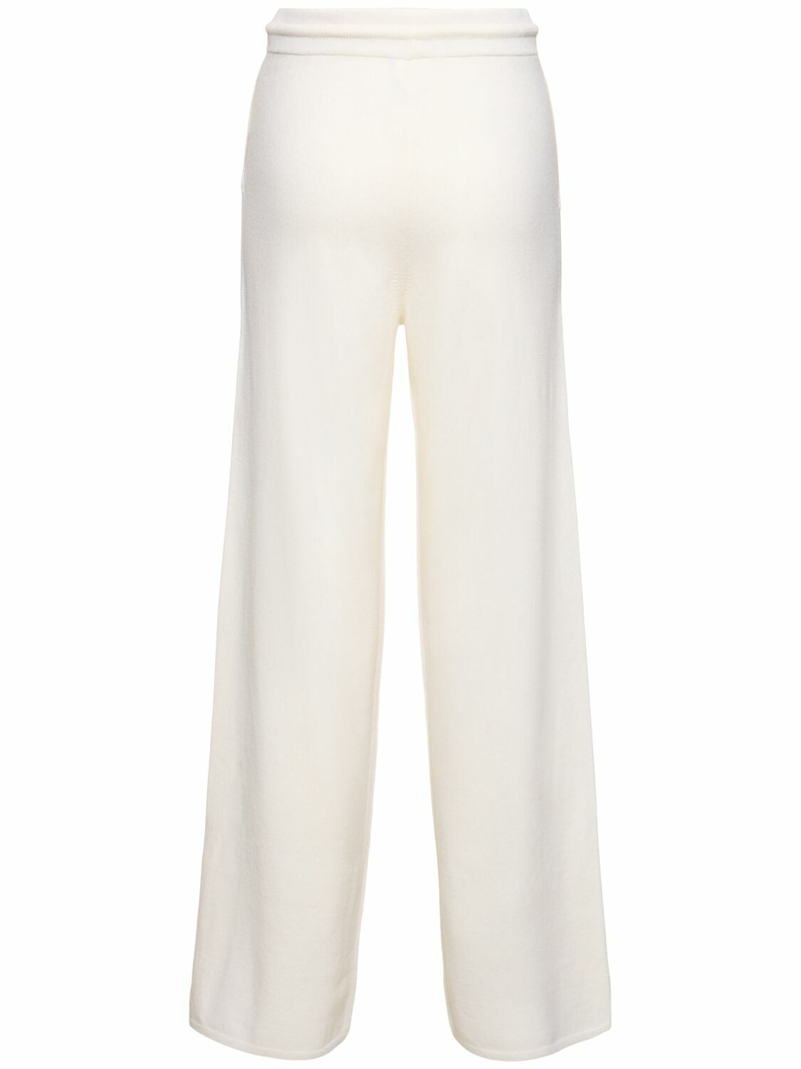 ★Max Mara★ TAE WIDE LEG JOGGER PANTS ALBINO 25117810586000 Compact jersey trousers, white | 