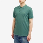C.P. Company Men's 24/1 Piquet Resist Dyed Polo Shirt in Duck Green