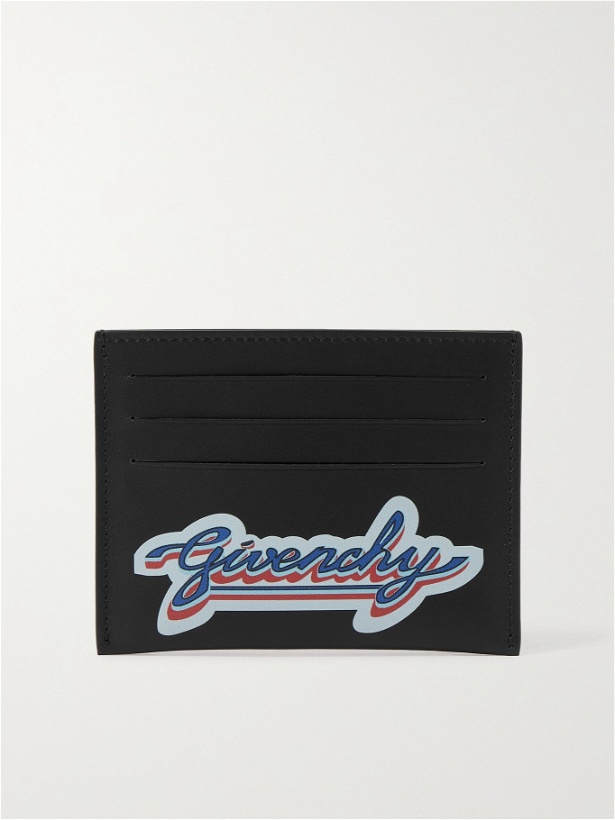 Photo: GIVENCHY - Logo-Print Leather Cardholder - Black