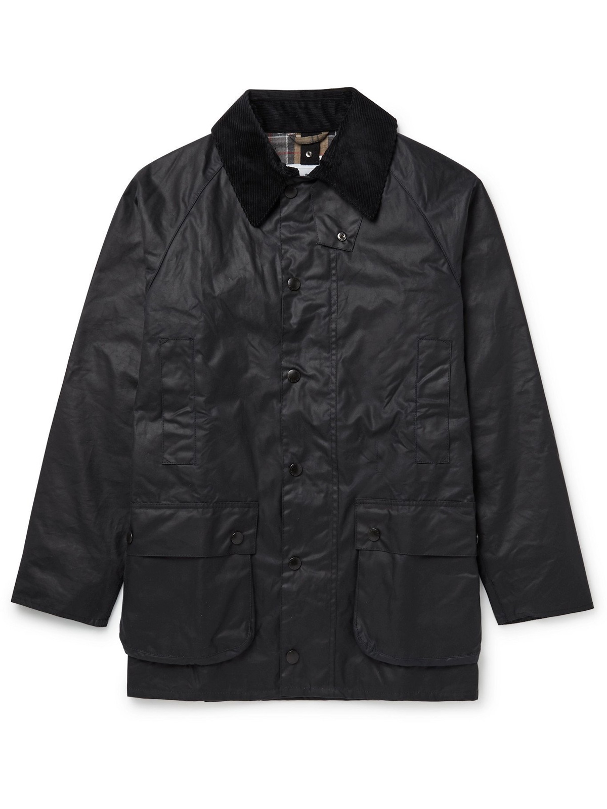 BARBOUR WHITE LABEL - Beaufort Corduroy-Trimmed Waxed-Cotton Jacket ...
