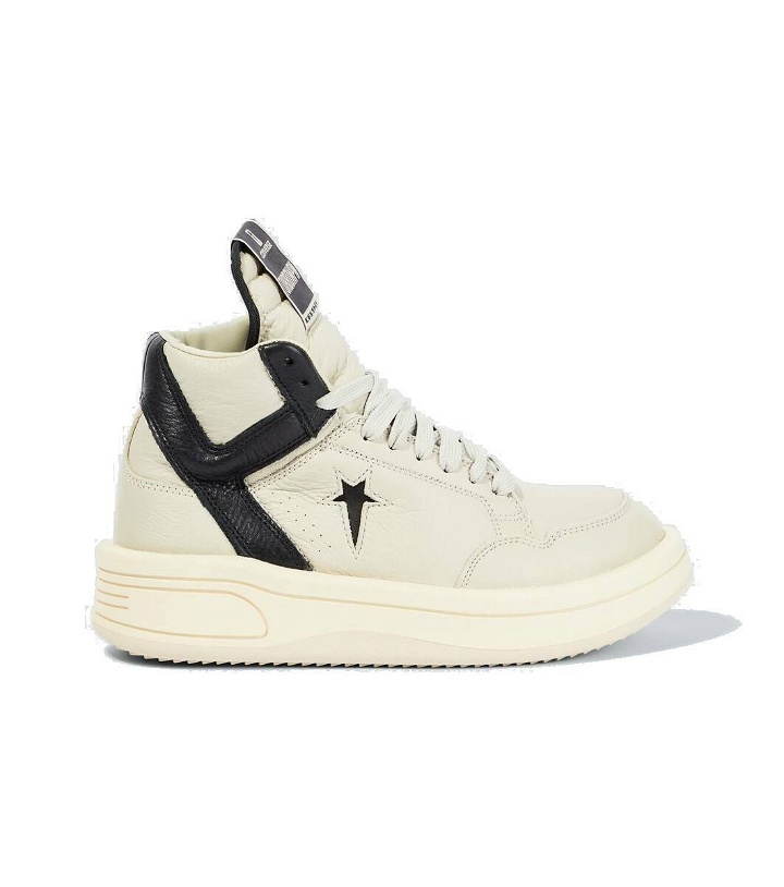 Photo: DRKSHDW by Rick Owens X Converse high top sneakers