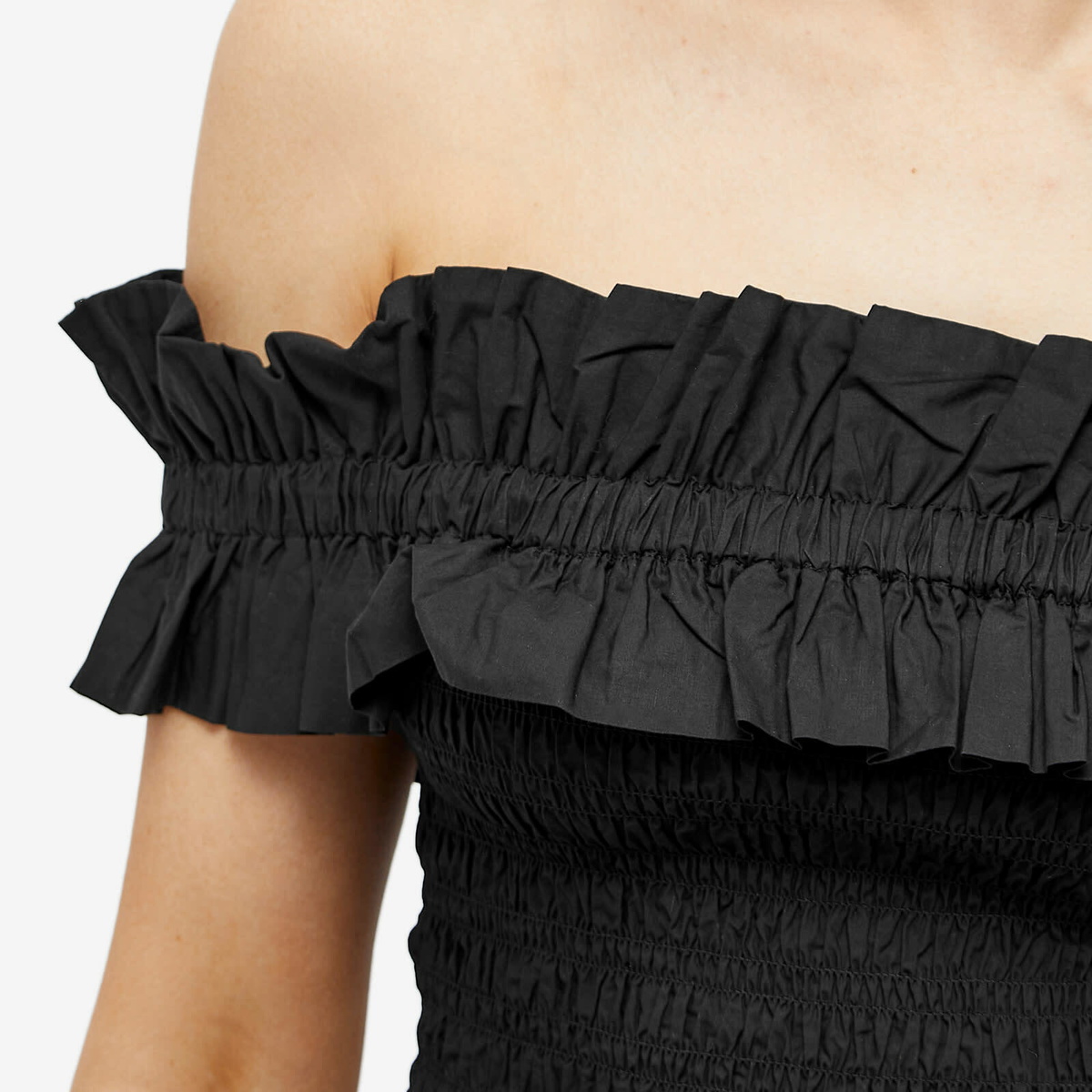 【最終値下げ】GANNI ストライプクロップドトップ GANNI Duchesse Nylon Strap Top | Shopbop