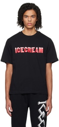 ICECREAM Black Drippy T-Shirt
