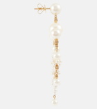 Sophie Bille Brahe - Jardin de Rêve 14kt gold earrings with diamonds and pearls