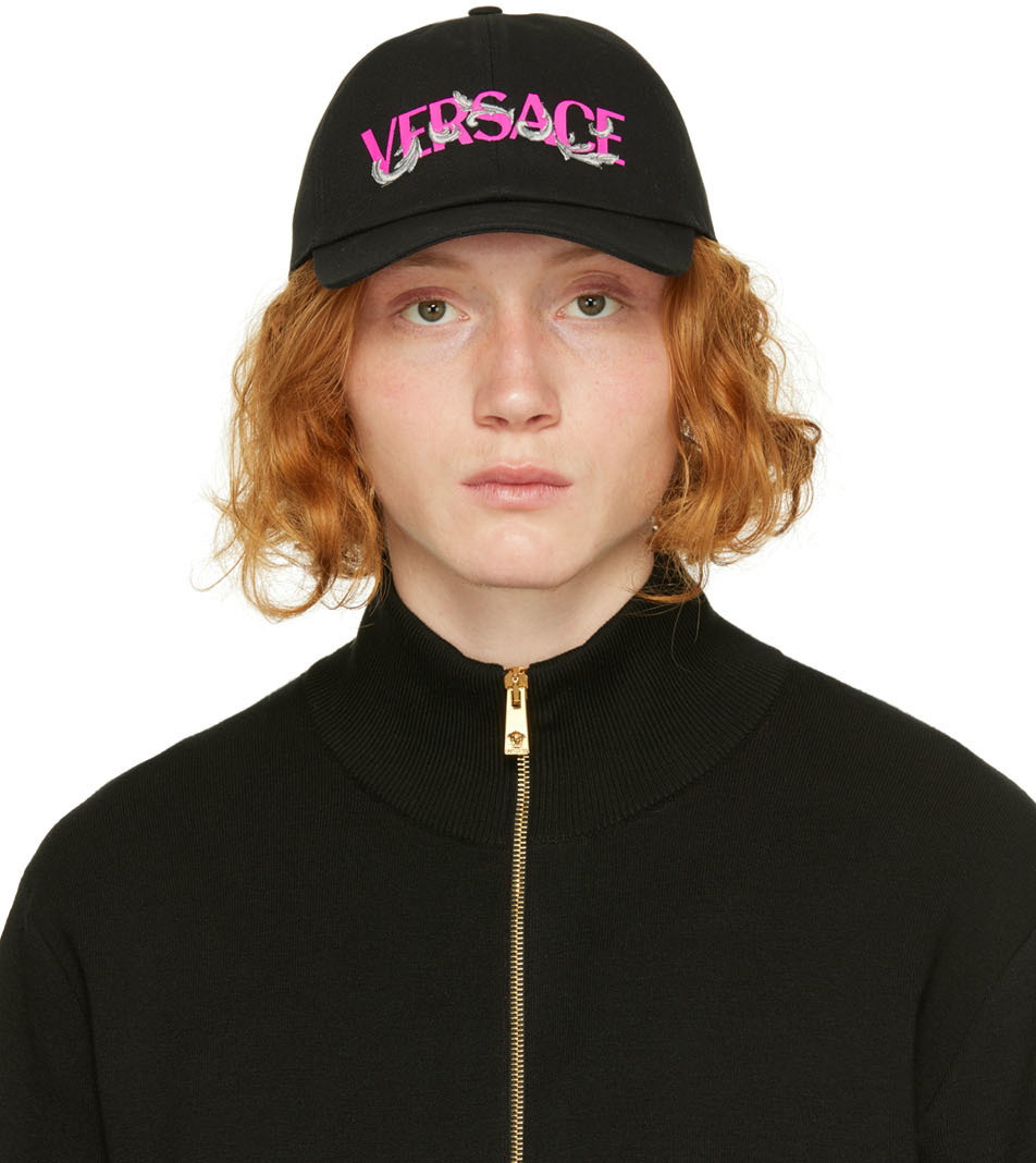 Versace Black Logo Cap Versace