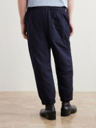 Casey Casey - Snow Tapered Cotton and Linen-Blend Trousers - Blue