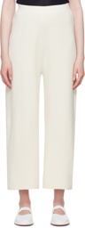 Lauren Manoogian Off-White Wide-Leg Lounge Pants