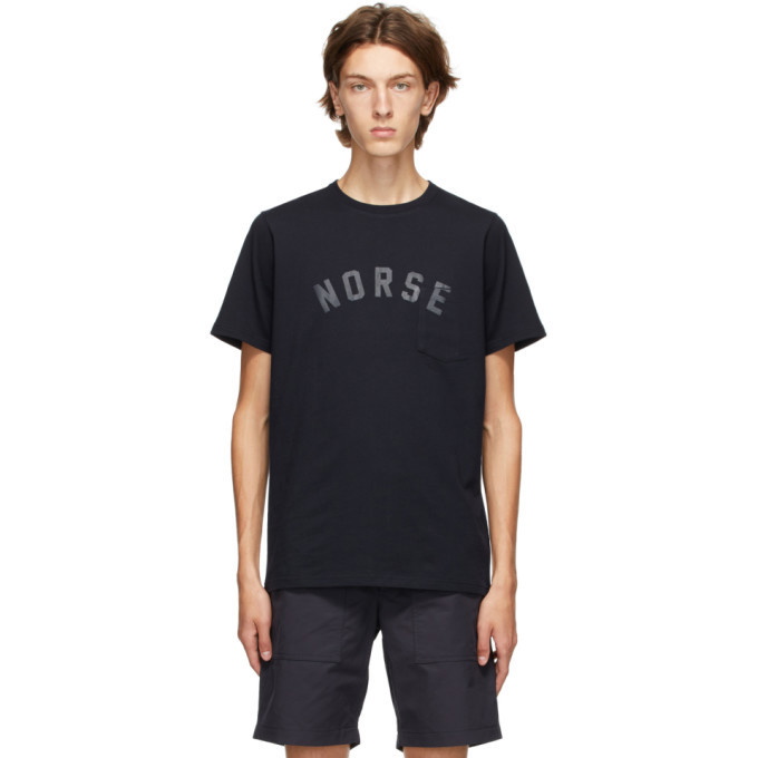 Photo: Norse Projects Navy Niels Ivy Logo T-Shirt