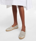Alaïa Laser-cut leather espadrilles