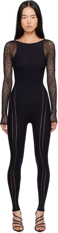 Photo: Wolford Black W Net Jumpsuit