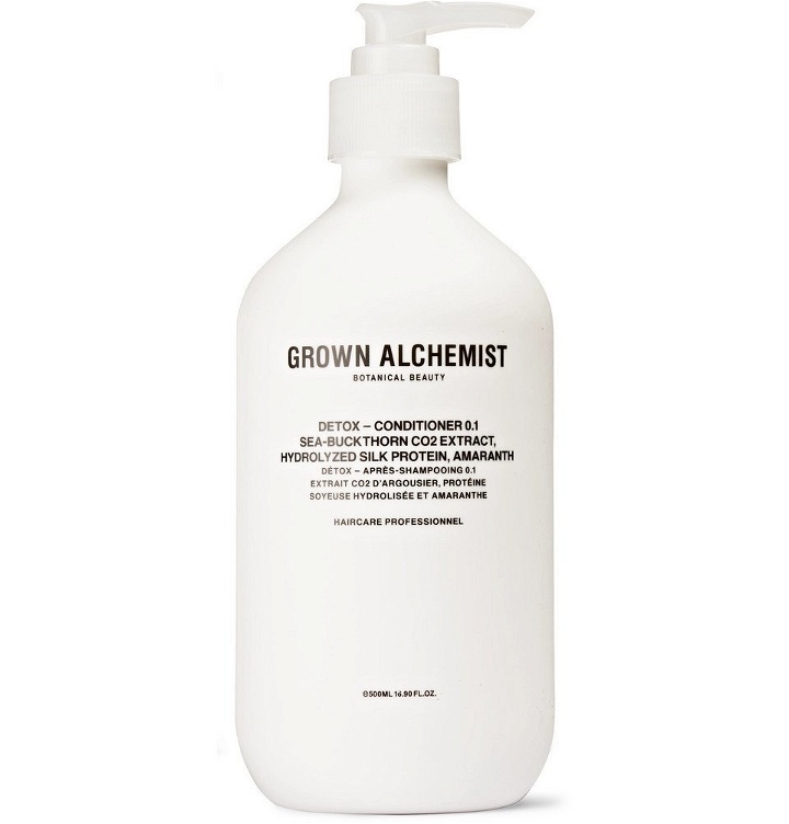 Photo: Grown Alchemist - Detox Conditioner 0.1 - Sea-Buckthorn CO2 Extract, Hydrolysed Silk Protein & Amaranth, 500ml - Colorless