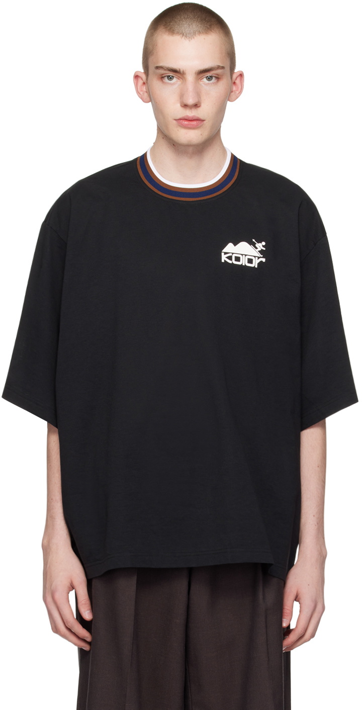 kolor Black Printed T-Shirt