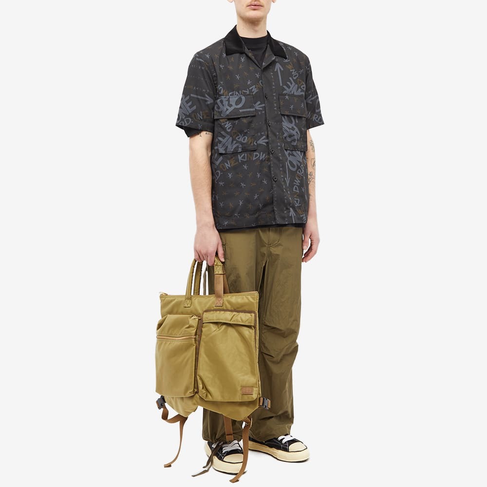 Sacai x Porter Helmet Back Pack Bag in Light Khaki Sacai