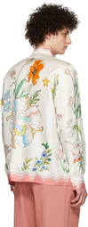 Casablanca White Silk Shirt