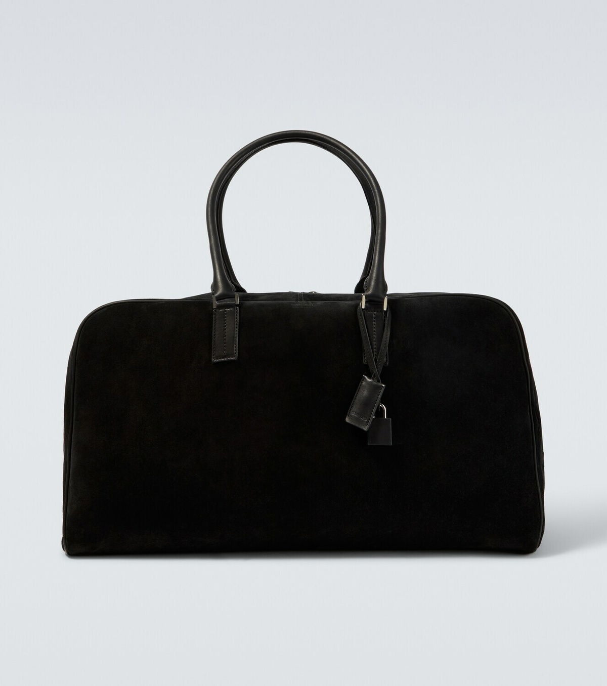 Tom Ford Leather-trimmed suede duffel bag
