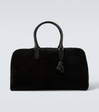 Tom Ford Leather-trimmed suede duffel bag