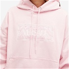 Versace Women's Logo Hoodie in Pale Pink