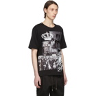 Dolce and Gabbana Black Printed Patches T-Shirt