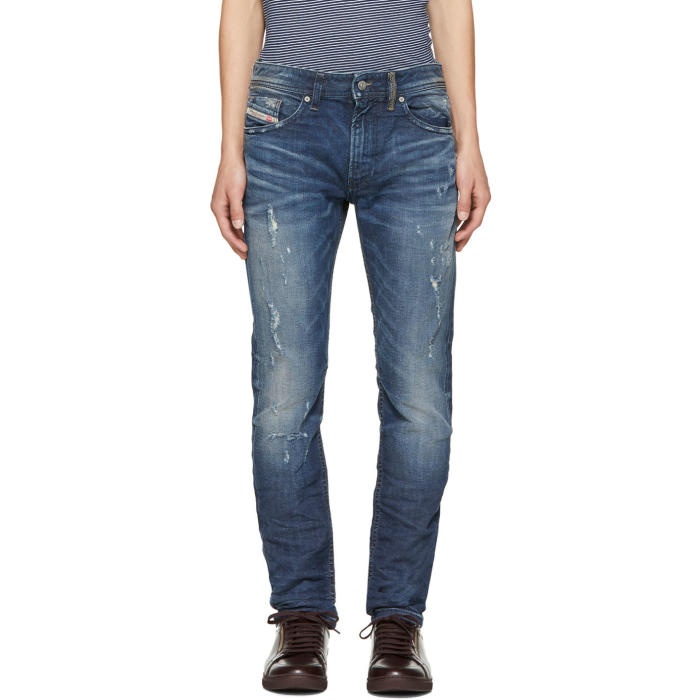 Photo: Diesel Blue Ripped Thommer Jeans 