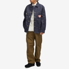 Human Made Men's Denim coverall jacket in Indigo