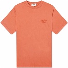 YMC Men's Tripe T-Shirt in Orange