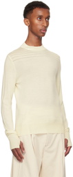 NULLUS Off-White Gradient Stripes Sweater