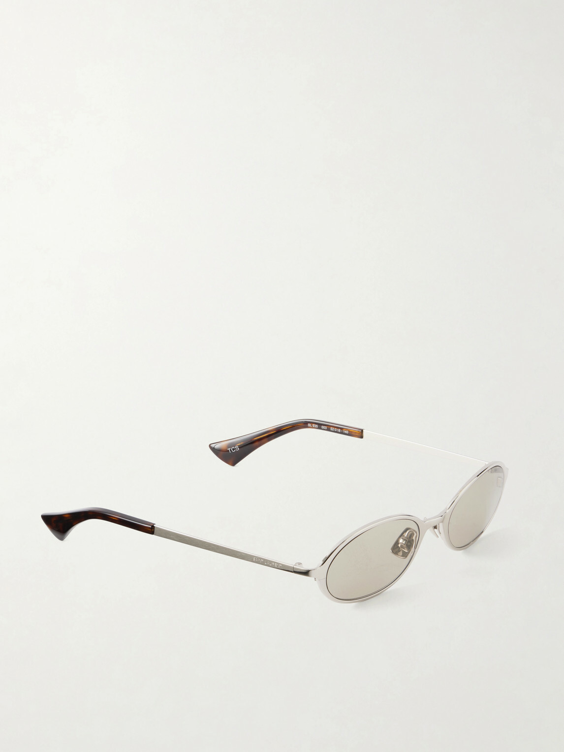 SAINT LAURENT - SL 935 Round-Frame Silver-Tone Sunglasses - Silver