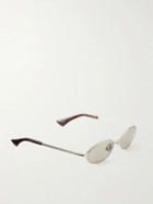 SAINT LAURENT - SL 935 Round-Frame Silver-Tone Sunglasses - Silver