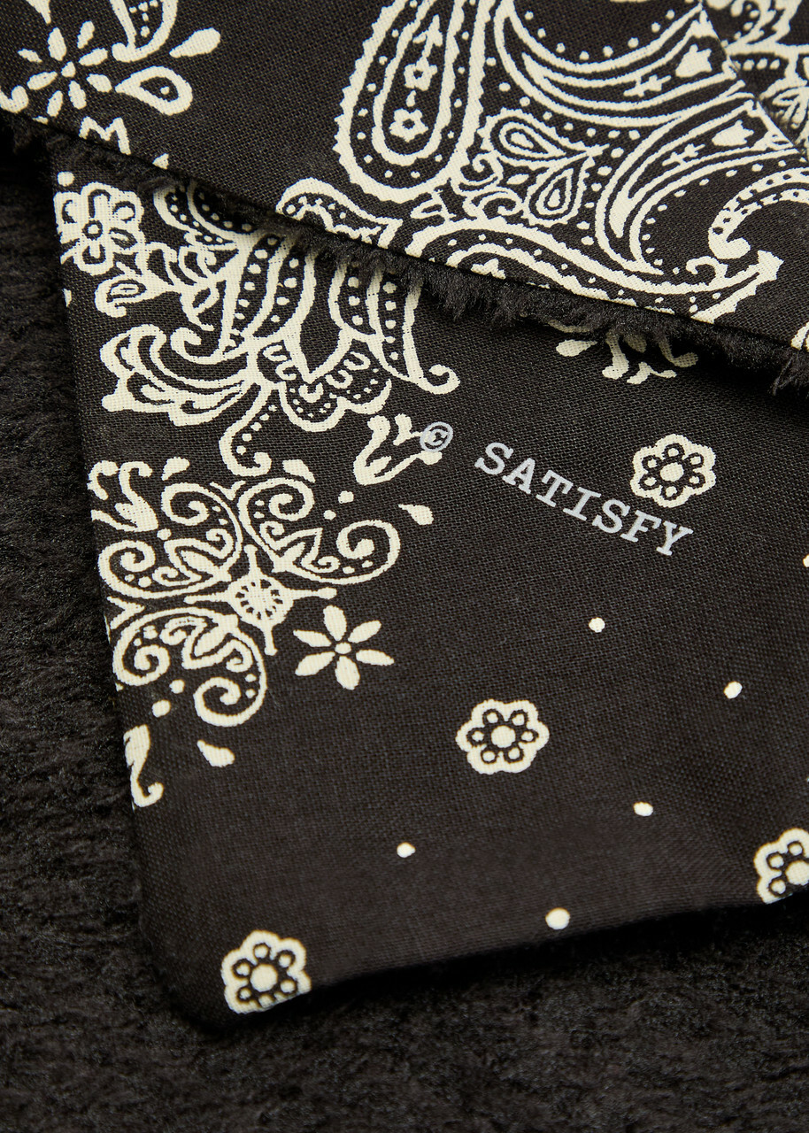 Satisfy Paisley-print Fuzzfleece AD Bandana - Black - One Size