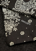 Satisfy Paisley-print Fuzzfleece AD Bandana - Black - One Size