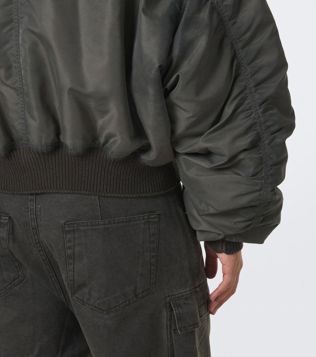 Rick Owens Secchia Flight satin bomber jacket