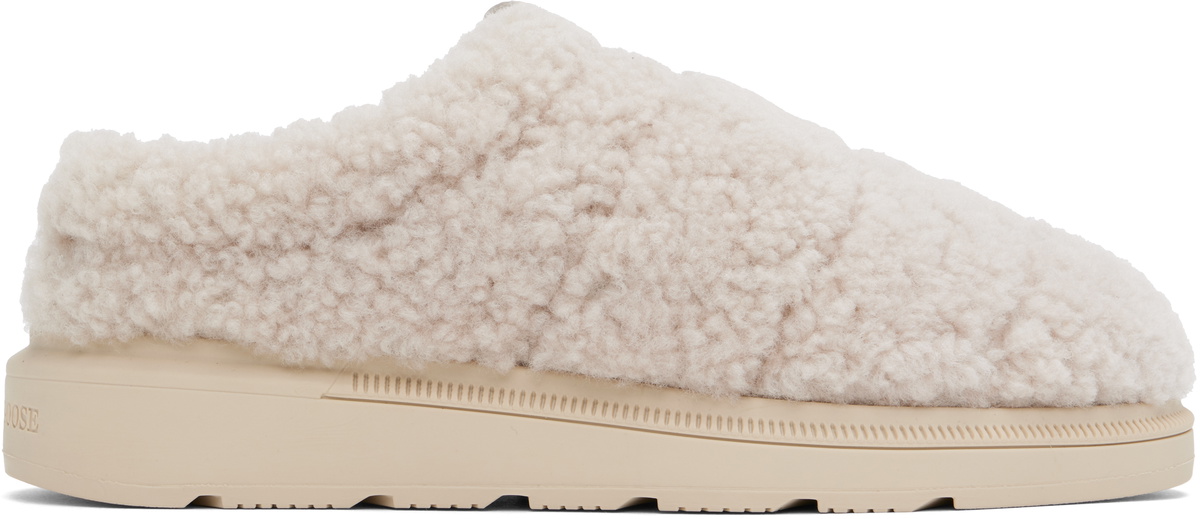 Canada Goose Beige Porteau Shearling Mules
