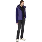 Moncler Grenoble Blue Down Maglia Cardigan Jacket