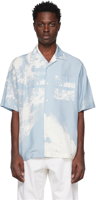 Photo: OAMC Blue & White Printed Shirt