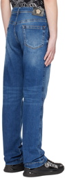 Versace Jeans Couture Indigo Distressed Jeans