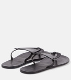 The Row Helena leather thong sandals