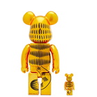 Medicom Garfield Gold Chrome Be@Rbrick 100% & 400% in Multi 100%/400%