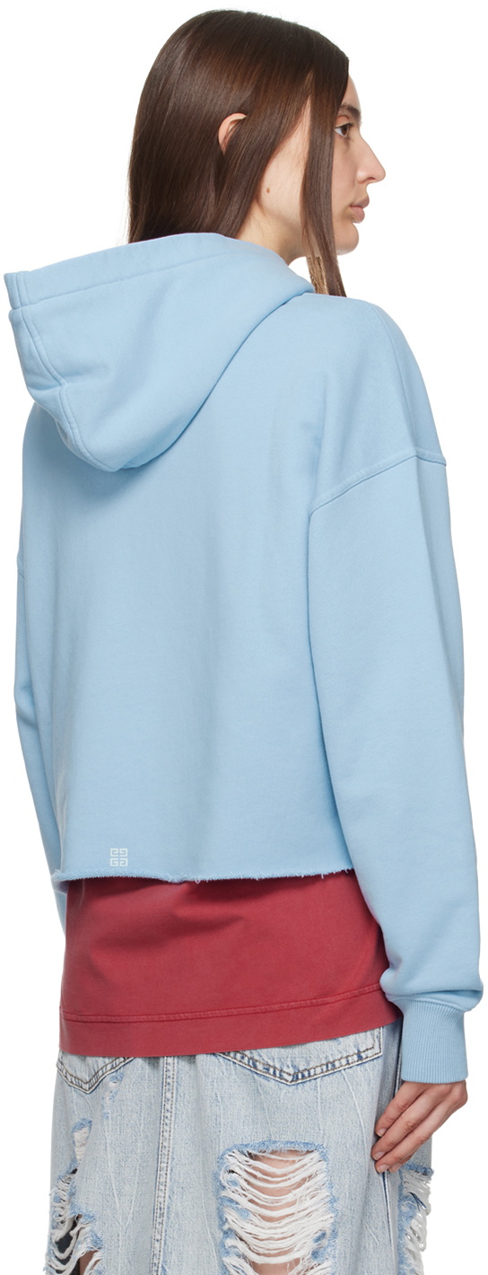 Givenchy Blue Printed Hoodie