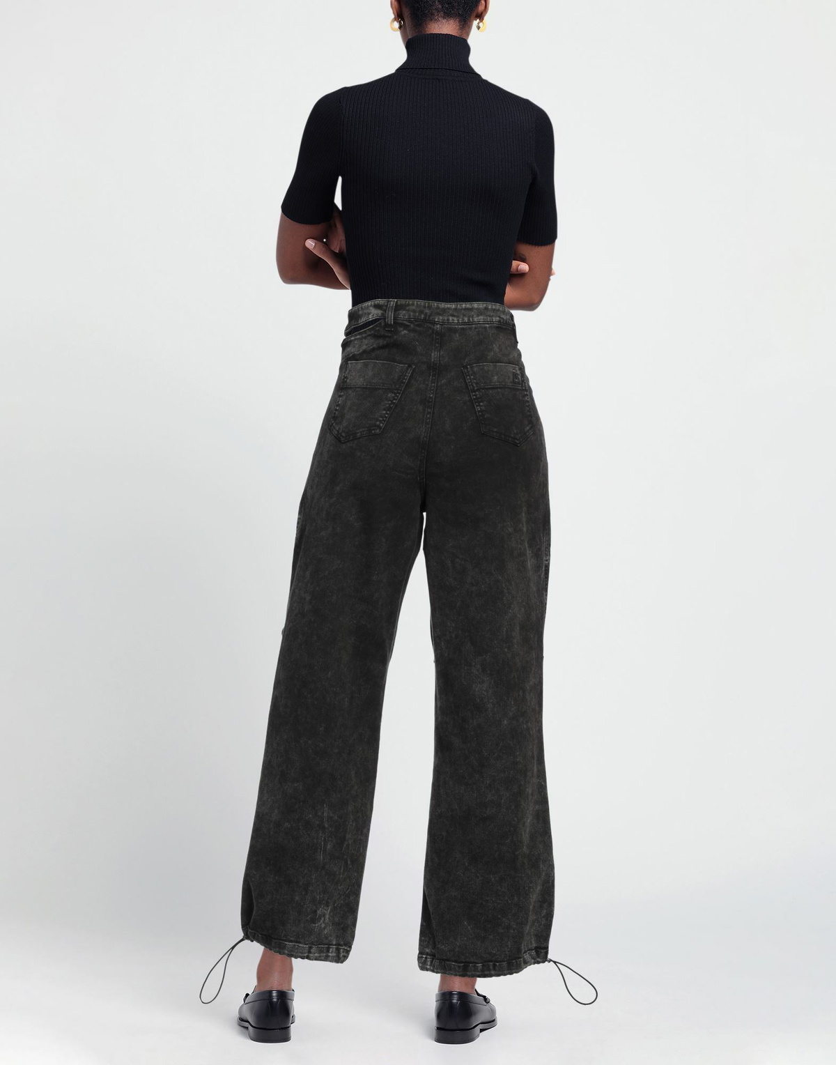 Andreādamo Womens Jeans in Black