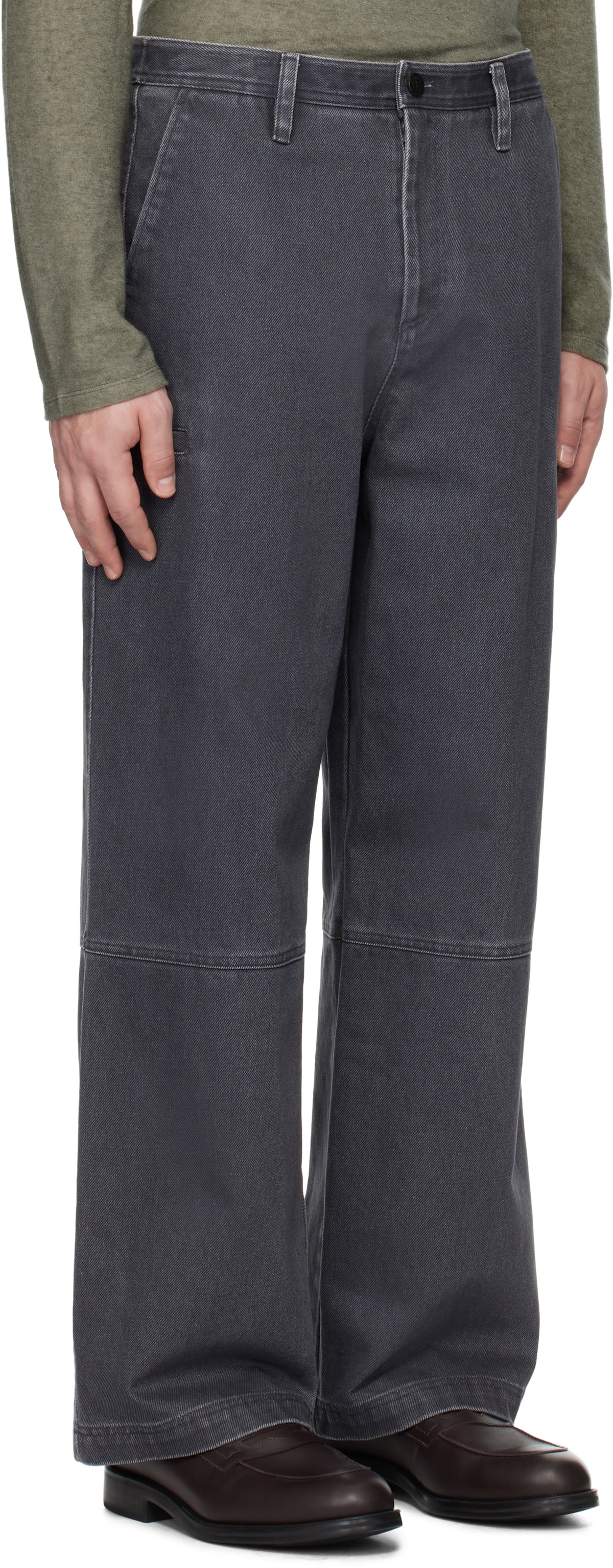 LE17SEPTEMBRE Navy Washed Side Pocket Jeans