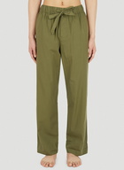 Drawstring Sleep Pants in Green