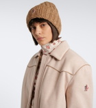 Moncler Grenoble Logo alpaca and wool-blend beanie