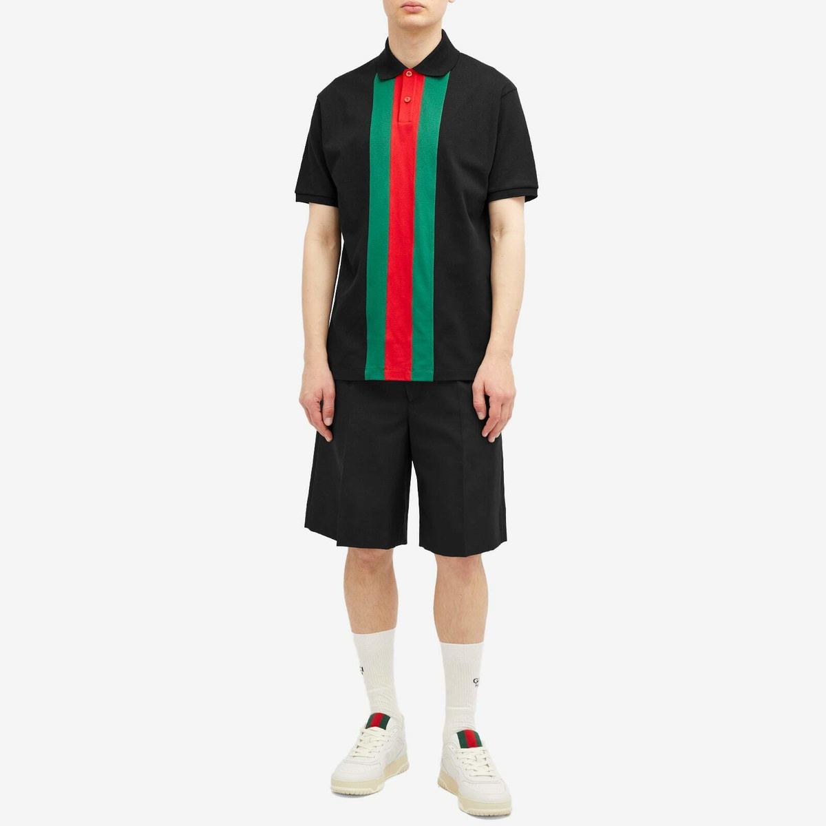 Gucci Men's GRG Polo in Black