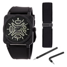 Bell and Ross Br 03 Automatic Black Dial Mens Watch BR03A-LM-SKCE/SRB
